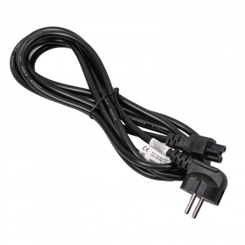 Akyga AK-NB-10A Καλώδιο τροφοδοσίας CEE 7/7 σε IEC C5, CCA 3x0,5 mm², 3 m, μαύρο