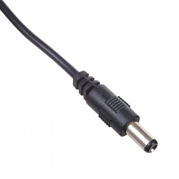Akyga AK-DC-04 Καλώδιο τροφοδοσίας USB-A βύσμα αρσενικό σε DC 5,5 x 2,5 mm βύσμα αρσενικό, 0,8 m, μαύρο