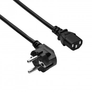 Akyga AK-PC-106A καλώδιο τροφοδοσίας CEE 7/7 (Schuko) σε IEC C13, CCA 3 x 0,75 mm², 3 m, μαύρο