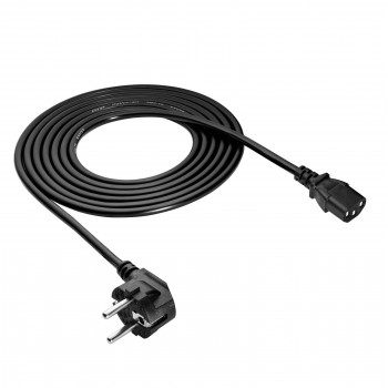 Akyga AK-PC-106A καλώδιο τροφοδοσίας CEE 7/7 (Schuko) σε IEC C13, CCA 3 x 0,75 mm², 3 m, μαύρο