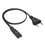 Akyga AK-RD-04A καλώδιο τροφοδοσίας CEE 7/16 (ευρωπαϊκό βύσμα) σε IEC C7 (οκτάρι), CCA 2 x 0,5 mm², 0,5 m, μαύρο