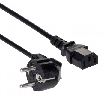 Akyga AK-PC-06C καλώδιο τροφοδοσίας CEE 7/7 (Schuko) σε IEC C13, χαλκός 3 x 1 mm², 3 m, μαύρο