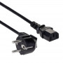 Akyga AK-PC-06C καλώδιο τροφοδοσίας CEE 7/7 (Schuko) σε IEC C13, χαλκός 3 x 1 mm², 3 m, μαύρο
