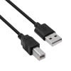 Akyga AK-USB-04 καλώδιο εκτυπωτή USB 2.0 USB-A (M) σε USB-B (M), 1,8 m, μαύρο