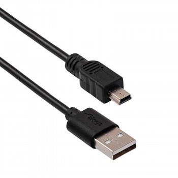 Akyga AK-USB-03 καλώδιο USB 2.0 USB-A (M) σε Mini-USB-B 5-Pin (M), 1,8 m, μαύρο