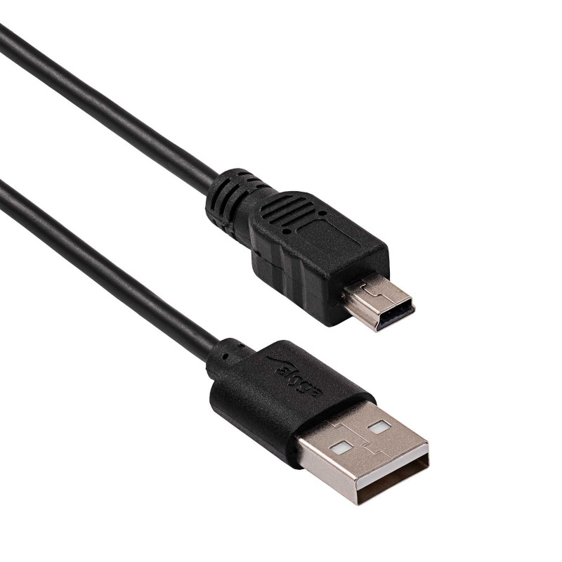 Akyga AK-USB-03 καλώδιο USB 2.0 USB-A (M) σε Mini-USB-B 5-Pin (M), 1,8 m, μαύρο