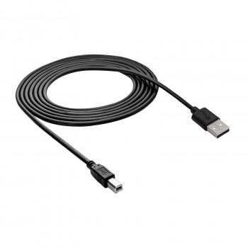 Akyga AK-USB-12 καλώδιο εκτυπωτή USB 2.0 USB-A (M) σε USB-B (M), 3 m, μαύρο