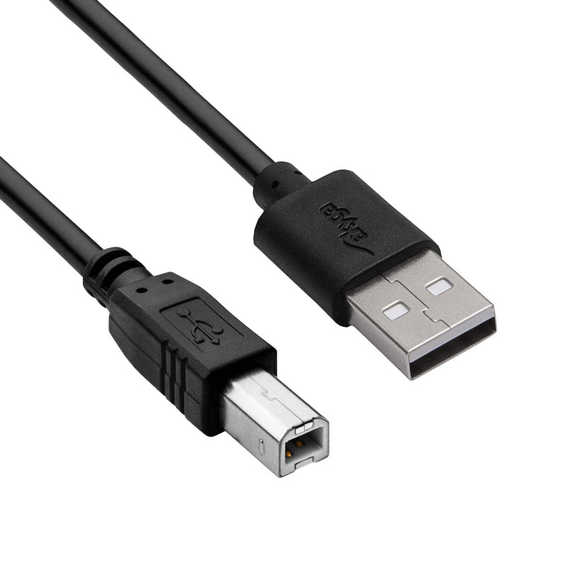 Akyga AK-USB-12 καλώδιο εκτυπωτή USB 2.0 USB-A (M) σε USB-B (M), 3 m, μαύρο