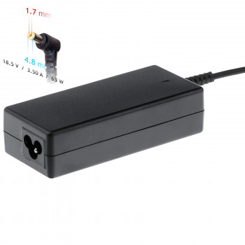 Akyga AK-ND-09 τροφοδοτικό φορητού υπολογιστή 18,5 V, 65 W, 4,8 x 1,7 mm, 1,2 m, για HP