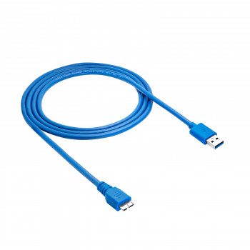 Akyga AK-USB-13 καλώδιο USB 3.0 USB-A (M) σε Micro USB-B (M), 1,8 m, μαύρο