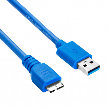 Akyga AK-USB-13 καλώδιο USB 3.0 USB-A (M) σε Micro USB-B (M), 1,8 m, μαύρο