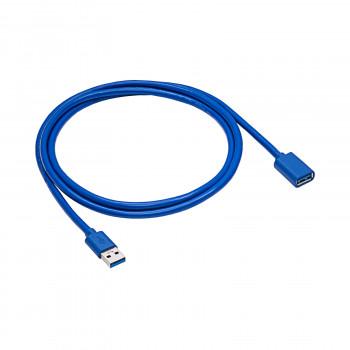 Akyga AK-USB-10 καλώδιο επέκτασης USB 3.0 USB-A βύσμα αρσενικό σε υποδοχή θηλυκή, 1,8 m, μαύρο