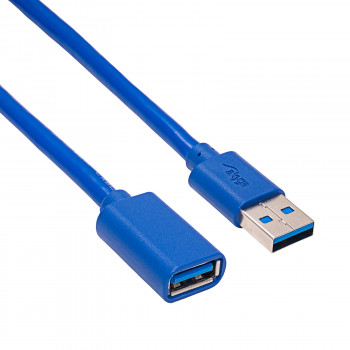 Akyga AK-USB-10 καλώδιο επέκτασης USB 3.0 USB-A βύσμα αρσενικό σε υποδοχή θηλυκή, 1,8 m, μαύρο