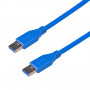 Akyga AK-USB-14 καλώδιο USB 3.0 USB-A (M) σε USB-A (M), 1,8 m, μπλε