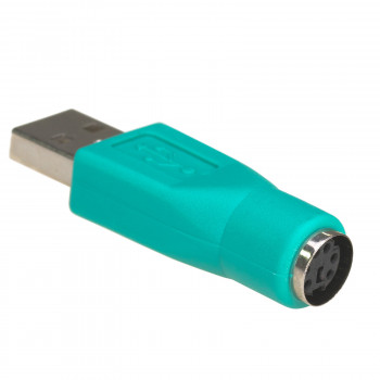 Akyga AK-AD-14 προσαρμογέας USB-A (F) σε PS/2 (M), πράσινο