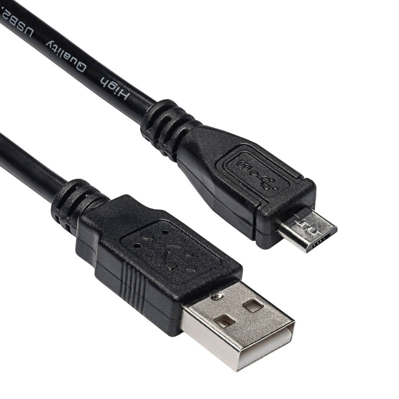 Akyga AK-USB-21 καλώδιο USB 2.0 USB-A (M) σε Micro USB-B (M), 1 m, μαύρο
