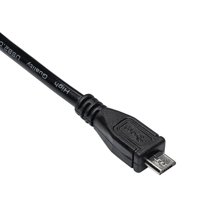 Akyga AK-USB-21 καλώδιο USB 2.0 USB-A (M) σε Micro USB-B (M), 1 m, μαύρο