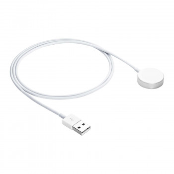 Akyga AK-SW-44 καλώδιο φόρτισης για Apple Watch Ultra 2 / Series 9/8/7/6/5/4/3/2/1, κράμα αλουμινίου, USB, 1 m, λευκό