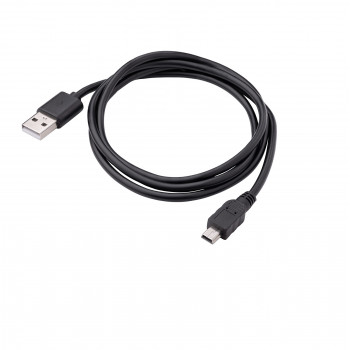 Akyga AK-USB-22 Καλώδιο USB 2.0 USB-A (M) σε Mini USB-B 5-Pin (M), 1 m, Μαύρο