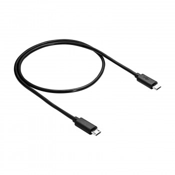 Akyga AK-USB-17 Καλώδιο USB 2.0 Micro USB-B (M) σε Micro USB-B (M), 0,6 m, Μαύρο