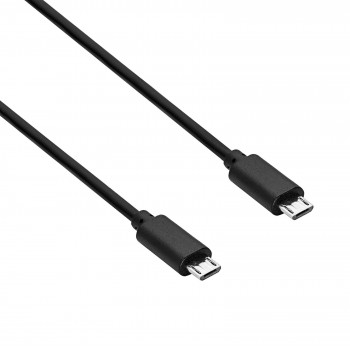 Akyga AK-USB-17 Καλώδιο USB 2.0 Micro USB-B (M) σε Micro USB-B (M), 0,6 m, Μαύρο