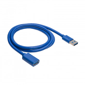 Akyga AK-USB-28 Καλώδιο επέκτασης USB 3.0 USB-A (M) σε USB-A (F), 1 m, Μαύρο