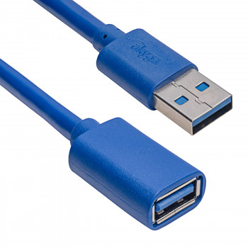 Akyga AK-USB-28 Καλώδιο επέκτασης USB 3.0 USB-A (M) σε USB-A (F), 1 m, Μαύρο