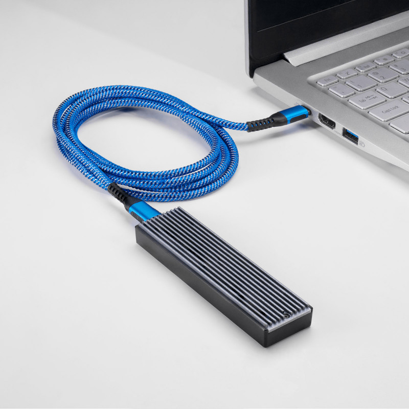 Akyga AK-USB-38 Καλώδιο USB-C σε USB-C, USB 2.0, 100 W, 1,8 m, Μπλε
