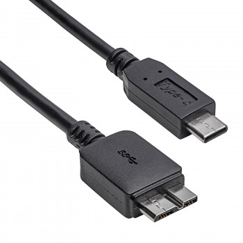 Akyga AK-USB-44 Καλώδιο Micro-USB B (M) σε USB-C (M), USB 3.1, 1 m