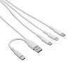 Akyga AK-USB-52 Καλώδιο USB USB-A + USB-C σε Micro-USB + USB-C + Lightning, 1,2 m