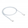 Akyga AK-USB-51 Πλεκτό καλώδιο USB-C σε USB-C για iPhone 15, USB 2.0, 60 W, 1 m, Λευκό