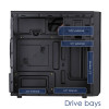 Akyga AK17BK Κουτί Micro-ATX Tower, 2x USB 3.0, χωρίς τροφοδοτικό, Μαύρο