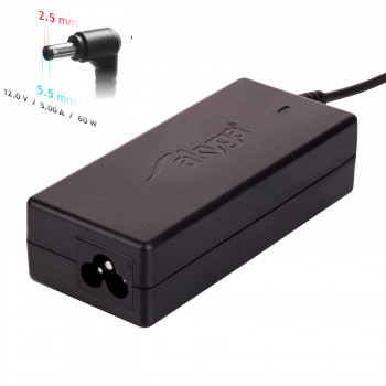 Akyga AK-ND-30 Τροφοδοτικό 12 V, 5 A, 60 W, 5,5 x 2,5 mm, για Mini-PC / LED, 1,2 m