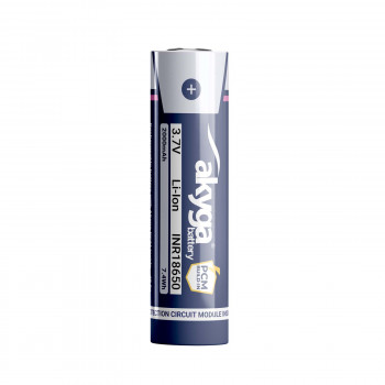 Akyga AKY2457 INR18650-20M μπαταρία Li-Ion 18650 3,7 V 2000 mAh με προστασία PCM