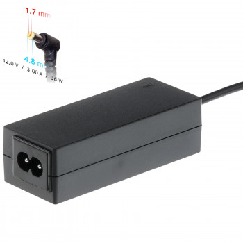 Akyga AK-ND-49 τροφοδοτικό notebook 12 V / 3,0 A, 36 W, 4,8 x 1,7 mm, 1,2 m, για ASUS