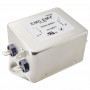 Akyga EN2090-12-F μονοφασικό φίλτρο δικτύου EMC 12 A, 120–250 V AC, 50/60 Hz, συνδέσεις 6,3 mm