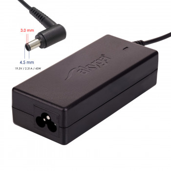 Akyga AK-ND-68 τροφοδοτικό notebook 19,5 V / 2,31 A, 45 W, 4,5 x 3,0 mm + Pin, 1,2 m, για Dell