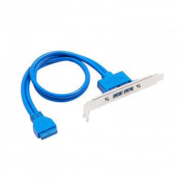 Akyga AK-CA-47 ATX κάλυμμα υποδοχής με 2x υποδοχές USB 3.0, σύνδεση 20-Pin, 40 cm