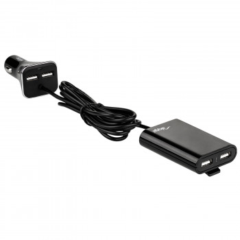 Φορτιστής αυτοκινήτου 12/24V Akyga AK-CH-10 45W 4x USB-A 5V / 9A αρθρωτός μαύρος