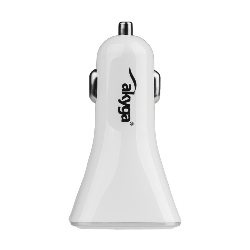 Φορτιστής αυτοκινήτου 12/24V Akyga AK-CH-09 34W 4x USB-A 5V / 6.8A λευκός
