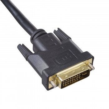 Akyga AK-AV-03 καλώδιο DVI-I 24+5 βύσμα αρσενικό σε βύσμα αρσενικό VGA με φίλτρο ferrite, 1,8 m, μαύρο