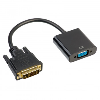 Akyga AK-AD-50 καλώδιο αντάπτορα DVI-D 24+1 (αρσενικό) σε VGA (θηλυκό), 15 cm