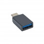 Akyga AK-AD-54 αντάπτορας OTG USB-C (αρσενικό) σε USB-A 3.0 (θηλυκό), μαύρο