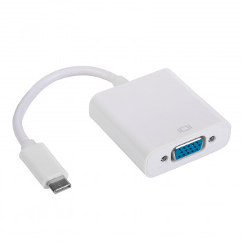 Akyga AK-AD-55 καλώδιο αντάπτορα USB-C (αρσενικό) σε VGA (θηλυκό), Full HD, 15 cm