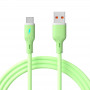 Akyga AK-USB-64 καλώδιο USB USB-A (m) / USB-C (m), USB 2.0, 18W, 1 m, πράσινο, σιλικόνη