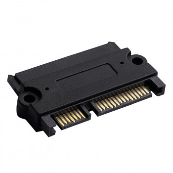 Akyga AK-CA-83 αντάπτορας SATA 22-pin (15+7) θηλυκό σε αρσενικό, μαύρο