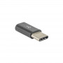 Akyga AK-AD-46 αντάπτορας Micro-USB-B (F) σε USB-C (M), μαύρο