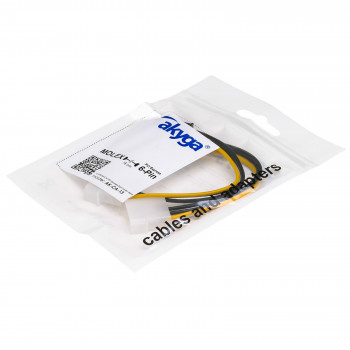 Akyga AK-CA-13 καλώδιο αντάπτορα τροφοδοσίας 2x Molex (M) σε PCIe 6-pin (F), 15 cm