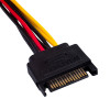 Akyga AK-CA-11 καλώδιο αντάπτορα τροφοδοσίας SATA (M) σε Molex (F), 15 cm