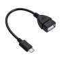 Akyga AK-AD-09 καλώδιο αντάπτορα OTG Micro USB-B (M) σε USB-A (F), 15 cm, μαύρο